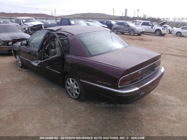 1G4CW54K624139786 - 2002 BUICK PARK AVENUE  MAROON photo 3