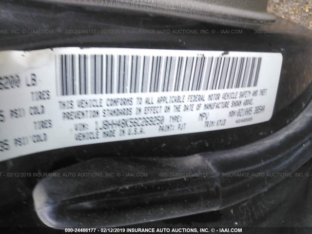 1J8HH48K56C269250 - 2006 JEEP COMMANDER 灰色 照片 9