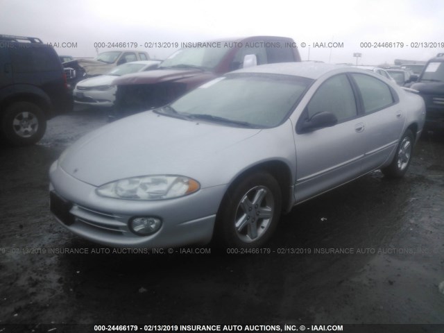 2B3HD56G44H642619 - 2004 DODGE INTREPID ES/SXT SILVER photo 2