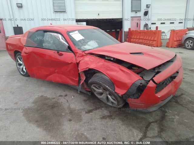 2C3CDZBG1FH865553 - 2015 DODGE CHALLENGER SXT PLUS RED photo 1