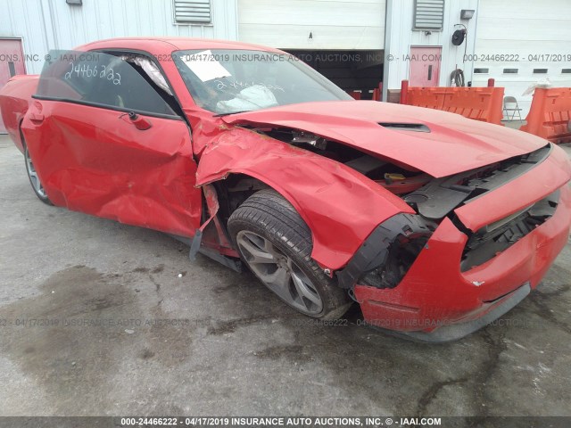 2C3CDZBG1FH865553 - 2015 DODGE CHALLENGER SXT PLUS RED photo 6