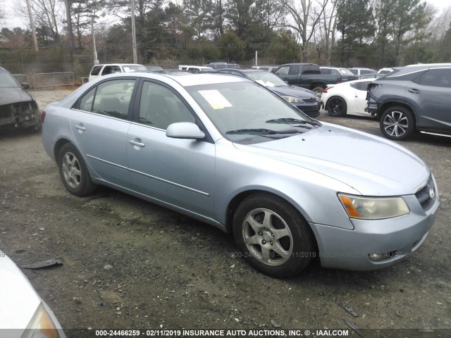 5NPEU46F36H154260 - 2006 HYUNDAI SONATA Light Blue photo 1