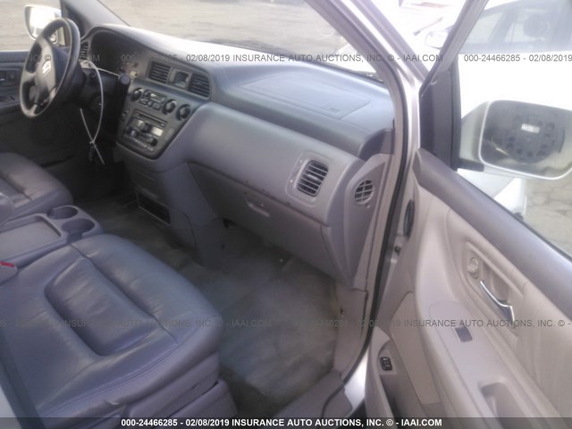 5FNRL18094B042537 - 2004 HONDA ODYSSEY EXL SILVER photo 5