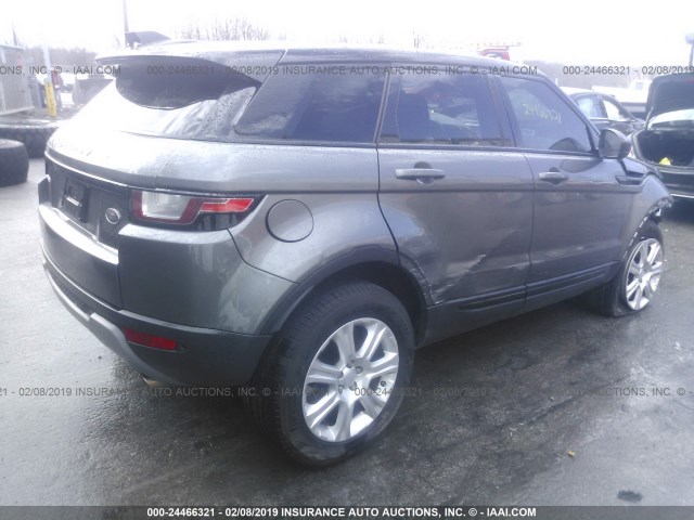 SALVP2BG9HH222002 - 2017 LAND ROVER RANGE ROVER EVOQUE SE GRAY photo 4