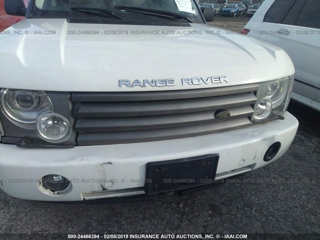 SALME11474A161660 - 2004 LAND ROVER RANGE ROVER HSE WHITE photo 6