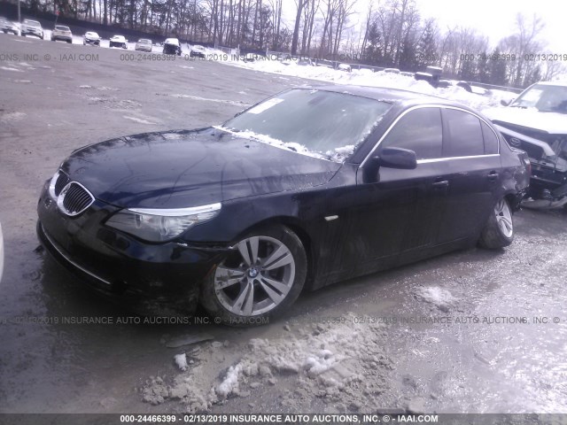 WBANU53519C120669 - 2009 BMW 528 I BLACK photo 2