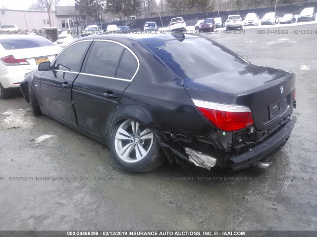 WBANU53519C120669 - 2009 BMW 528 I BLACK photo 3