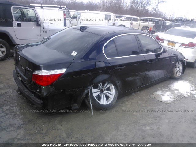 WBANU53519C120669 - 2009 BMW 528 I BLACK photo 4