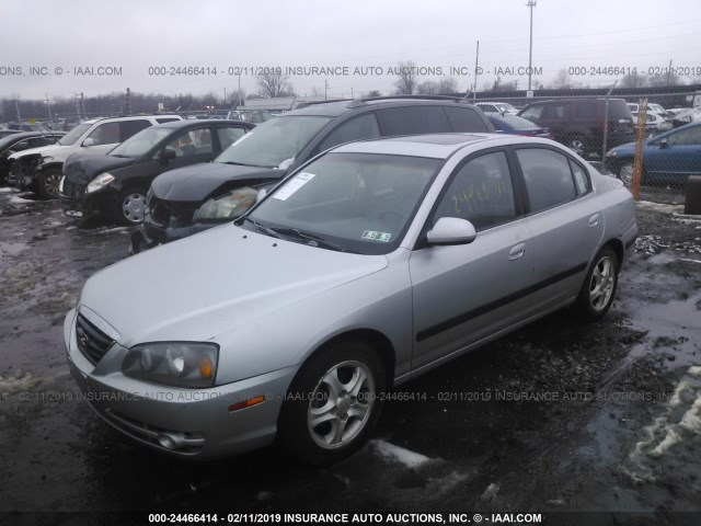 KMHDN46D24U797897 - 2004 HYUNDAI ELANTRA GLS/GT SILVER photo 2