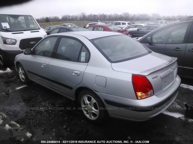 KMHDN46D24U797897 - 2004 HYUNDAI ELANTRA GLS/GT SILVER photo 3