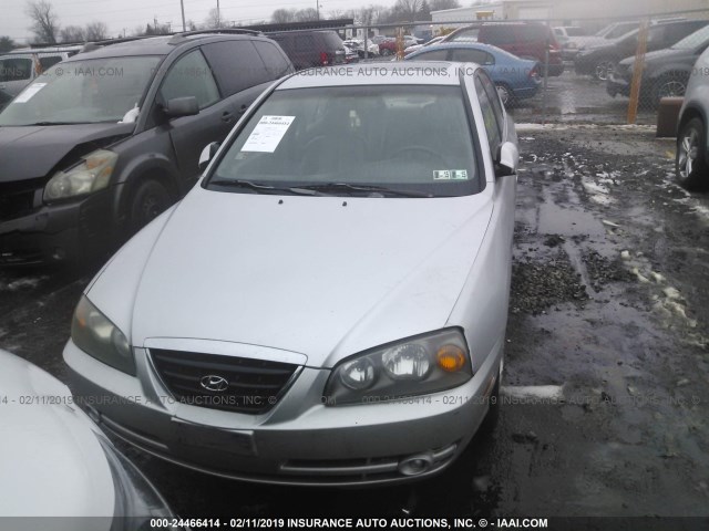 KMHDN46D24U797897 - 2004 HYUNDAI ELANTRA GLS/GT SILVER photo 6