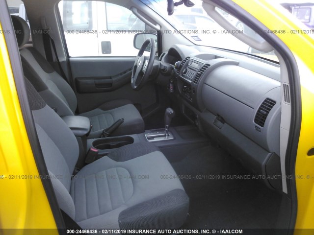 5N1AN08U77C517636 - 2007 NISSAN XTERRA YELLOW photo 5