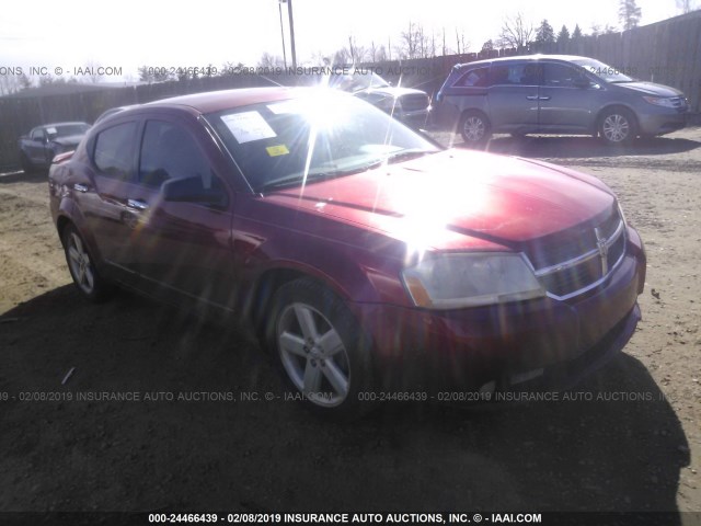 1B3LC56RX8N688368 - 2008 DODGE AVENGER SXT RED photo 1