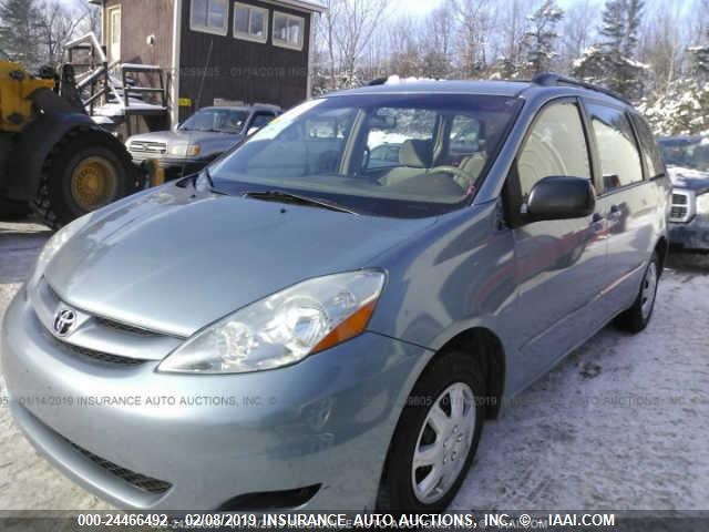 5TDZK23C47S079862 - 2007 TOYOTA SIENNA BLUE photo 2