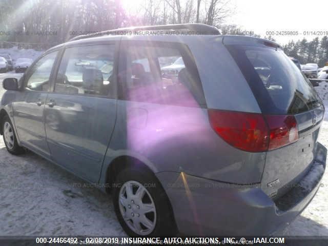 5TDZK23C47S079862 - 2007 TOYOTA SIENNA BLUE photo 3