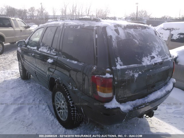 1J4GW58N74C328251 - 2004 JEEP GRAND CHEROKEE LIMITED BLACK photo 3