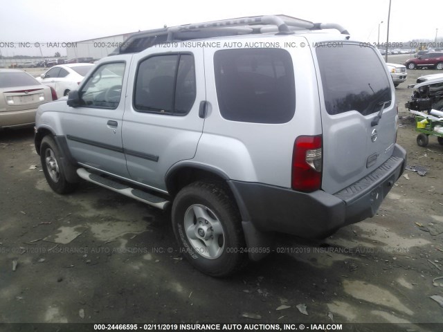 5N1MD28T52C582979 - 2002 NISSAN XTERRA SE/SC SILVER photo 3