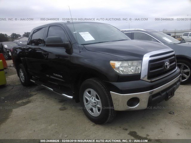 5TFEM5F18DX058247 - 2013 TOYOTA TUNDRA CREWMAX SR5 BLACK photo 1