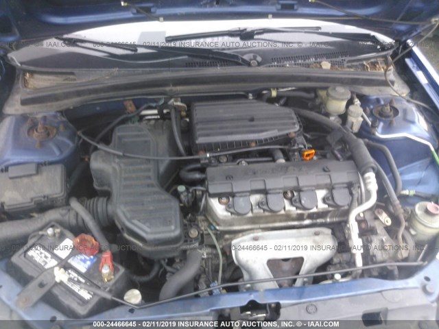 1HGEM21344L006968 - 2004 HONDA CIVIC DX VP Tünd mavi foto 10