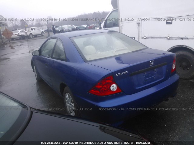 1HGEM21344L006968 - 2004 HONDA CIVIC DX VP Tünd mavi foto 3