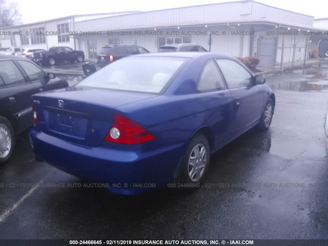 1HGEM21344L006968 - 2004 HONDA CIVIC DX VP Tünd mavi foto 4