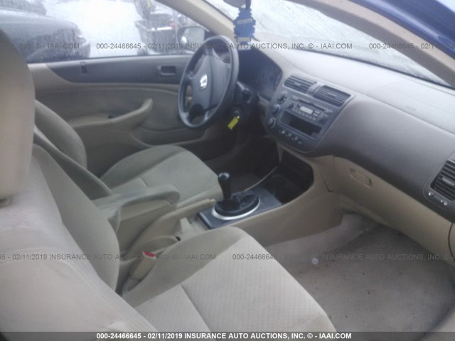 1HGEM21344L006968 - 2004 HONDA CIVIC DX VP Tünd mavi foto 5