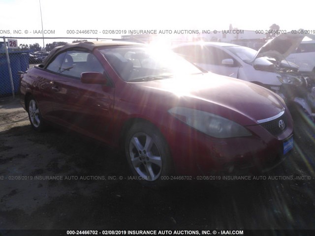 4T1FA38P27U128975 - 2007 TOYOTA CAMRY SOLARA SE/SLE RED photo 1