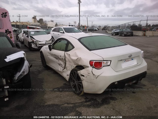JF1ZNAA10G8709146 - 2016 TOYOTA SCION FR-S WHITE photo 3