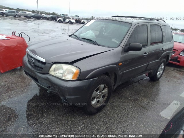 4F2CZ96114KM09593 - 2004 MAZDA TRIBUTE ES 灰色 照片 2