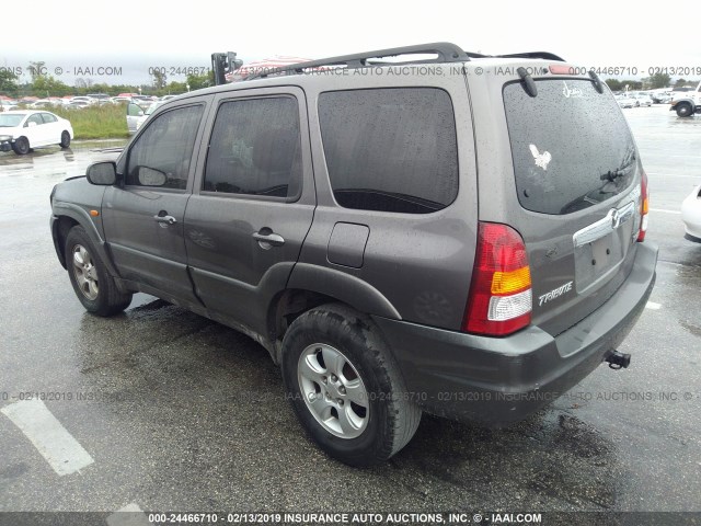 4F2CZ96114KM09593 - 2004 MAZDA TRIBUTE ES 灰色 照片 3