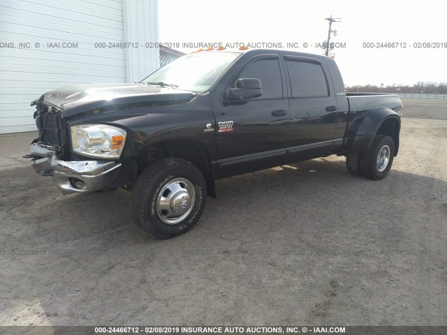 3D7MX49A88G103681 - 2008 DODGE RAM 3500 BLACK photo 2