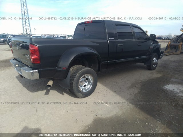 3D7MX49A88G103681 - 2008 DODGE RAM 3500 BLACK photo 4