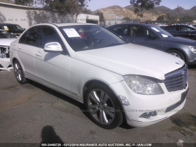 WDDGF81X09F276251 - 2009 MERCEDES-BENZ C 300 4MATIC WHITE photo 1