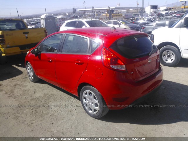 3FADP4EJ6DM109934 - 2013 FORD FIESTA SE RED photo 3