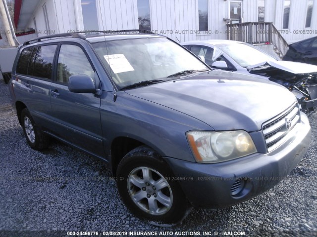 JTEHF21A630105176 - 2003 TOYOTA HIGHLANDER LIMITED BLUE photo 1