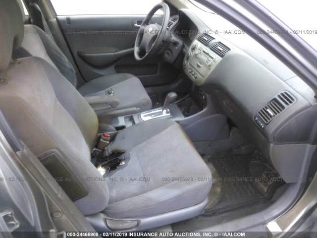 JHMES96615S015844 - 2005 HONDA CIVIC GRAY photo 5