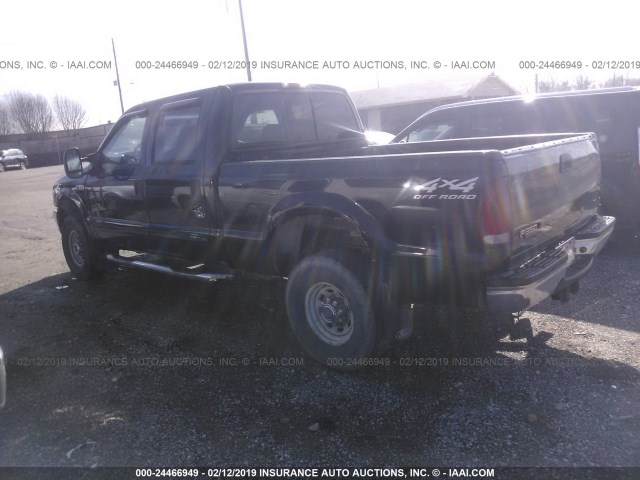 1FTSW31FX2EB68536 - 2002 FORD F350 SRW SUPER DUTY BLACK photo 3