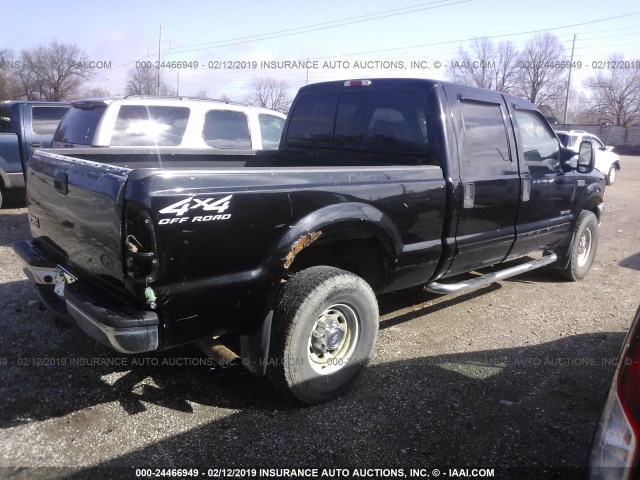 1FTSW31FX2EB68536 - 2002 FORD F350 SRW SUPER DUTY BLACK photo 4