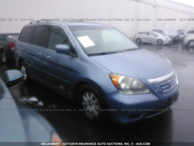 5FNRL38798B005907 - 2008 HONDA ODYSSEY EXL BLUE photo 1