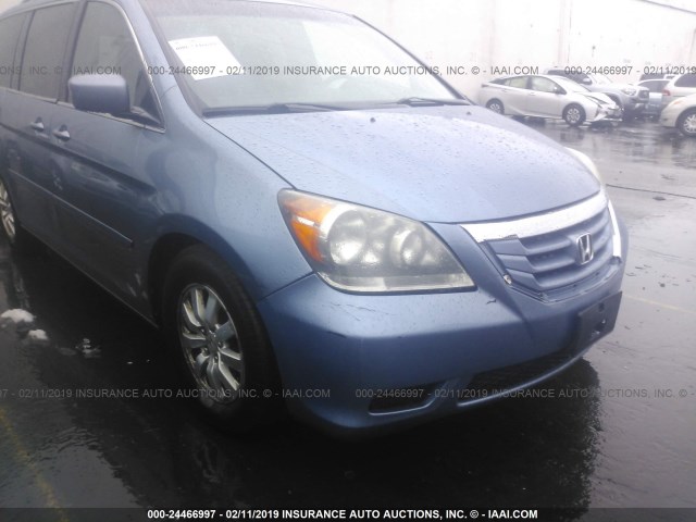 5FNRL38798B005907 - 2008 HONDA ODYSSEY EXL BLUE photo 6