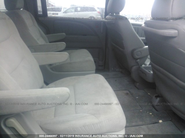 5FNRL38798B005907 - 2008 HONDA ODYSSEY EXL BLUE photo 8