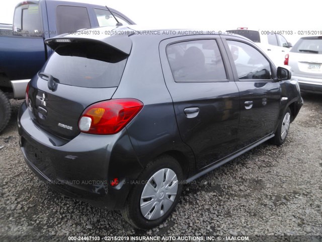 ML32A3HJ0FH012991 - 2015 MITSUBISHI MIRAGE DE GRAY photo 4