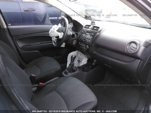 ML32A3HJ0FH012991 - 2015 MITSUBISHI MIRAGE DE GRAY photo 5