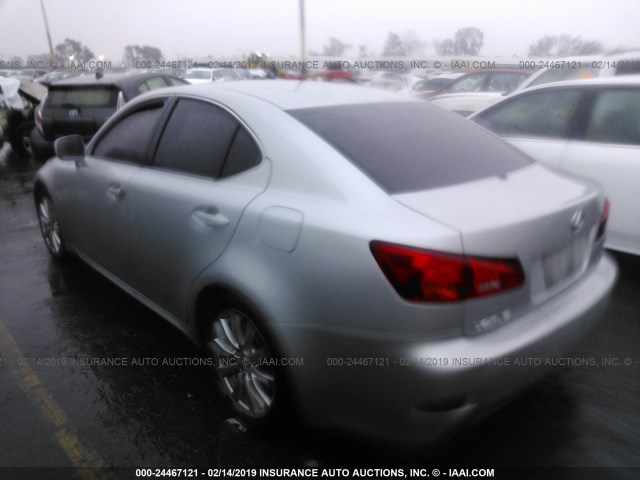 JTHBE262X65004694 - 2006 LEXUS IS 350 SILVER photo 3