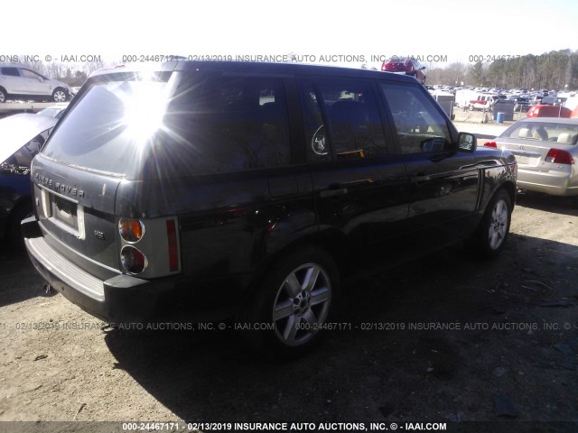 SALME11493A139478 - 2003 LAND ROVER RANGE ROVER HSE BLACK photo 4