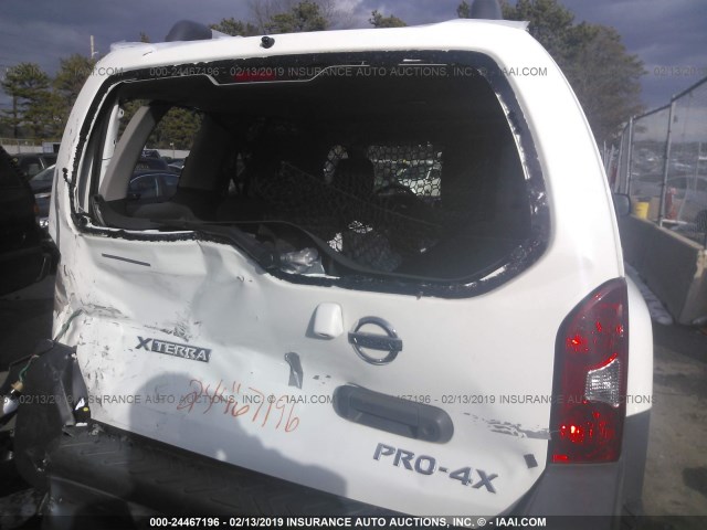 5N1AN0NW4EN814094 - 2014 NISSAN XTERRA X/S/PRO-4X WHITE photo 6