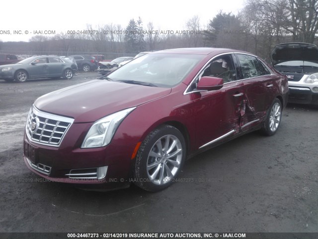 2G61R5S33E9132197 - 2014 CADILLAC XTS PREMIUM COLLECTION RED photo 2