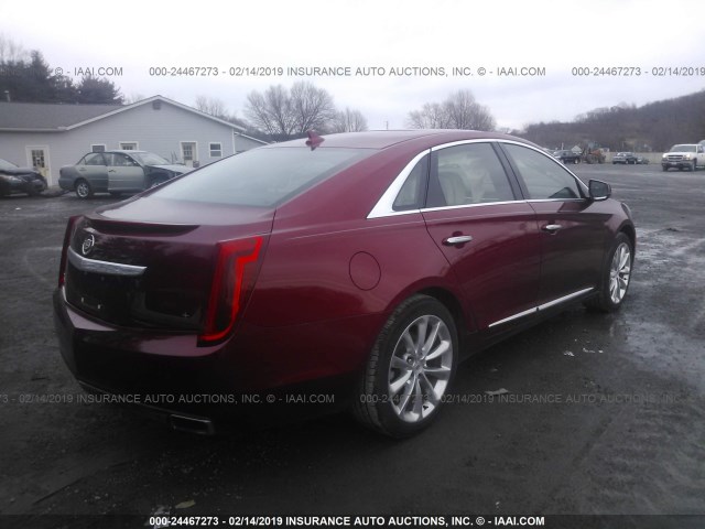 2G61R5S33E9132197 - 2014 CADILLAC XTS PREMIUM COLLECTION RED photo 4