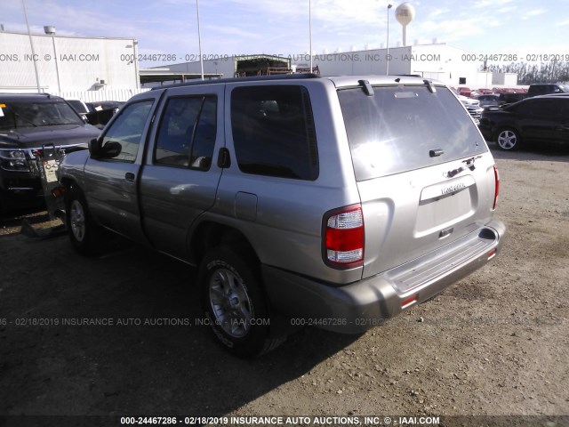 JN8AR07S4XW370638 - 1999 NISSAN PATHFINDER LE/SE/XE GRAY photo 3