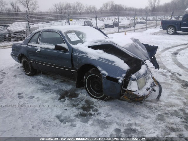 1FABP6036HH221896 - 1987 FORD THUNDERBIRD  BLUE photo 1